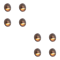 IDL02 4x/8x/12x Package Aluminum Round Surface Mount 2700K Warm White Integrated LED Deck Light Low Voltage Landscape Lighting