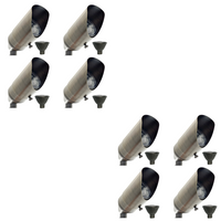 SPBP02 Rein Adjustable Brown Brass Spotlight 4x/8x/12x 12V MR16 4W 2700K Dimmable Package Low Voltage Landscape Lighting