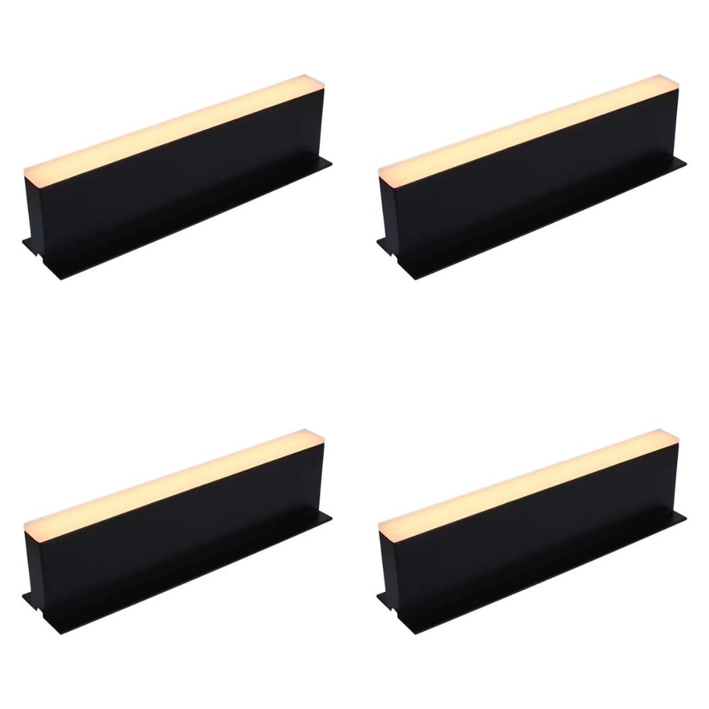 CRG33 4x/8x/12x 12"x0.80″x2.54" Paver Well Light - Heavy Duty Cast Aluminum, IP65 3.5W 3000K AC/DC 12V Low Voltage COB