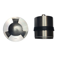 UNS05 Stainless Steel Tri Directional Three Slit In-Ground 12V Low Voltage LED In Ground Landscape Lighting