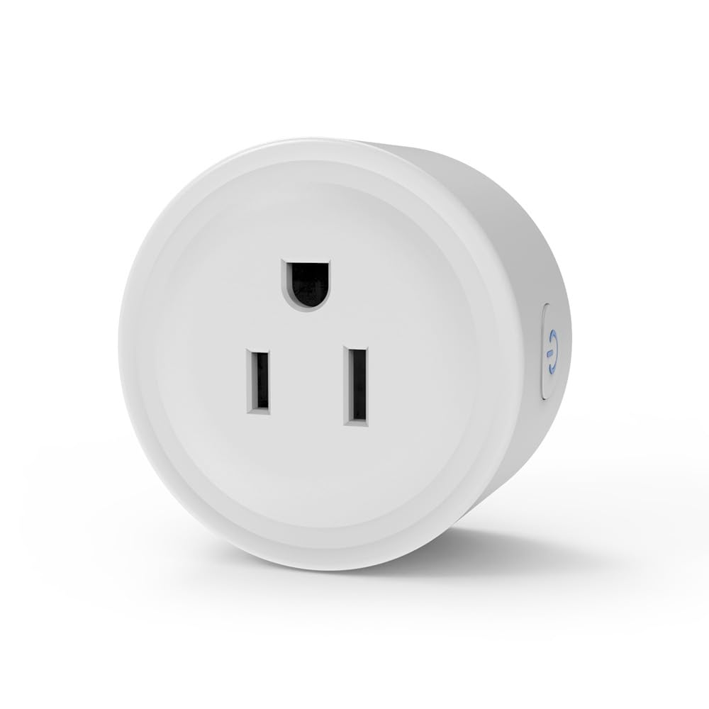TM03 Plug-In Indoor Digital Smart Mini Plug Remote Timer Compatible with Tuya Smart App, Alexa and Google Assistant via 2.4GHz Wi-Fi via for Garden Lights Transformers