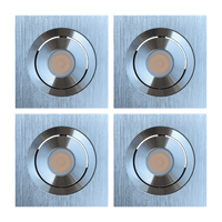 Gabinete de luz de disco LED de aluminio fundido cuadrado empotrado regulable CB06 Downlighting