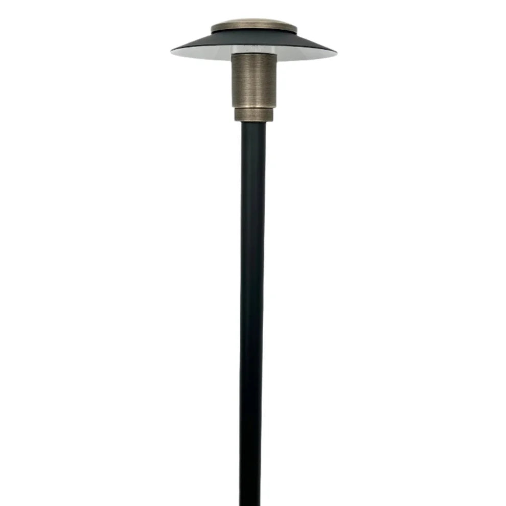 Outdoor Landscape Lighting LED 12V Low Voltage BPLP11 Stelvio SH BAB Brass Path Light Low Voltage Outdoor Lighting