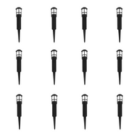 CDPA55 4x/8x/12x Package 3W 12V Low Voltage 3000K Warm White Integrated LED Garden Bollard Aluminum Path Light