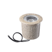 UNAL03 Essential Pebble Gray Aluminum Round Surface Mount Up Lighting Integrated 3000K LED In-Ground Well Light Low Voltage Landscape Lighting