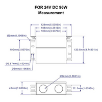 TSDC02 12V/24V DC Low Voltage Dimmable Junction Box Transformers UL Listed LED Driver Outdoor Rated