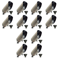 SPBP02 Rein Adjustable Brown Brass Spotlight 4x/8x/12x 12V MR16 4W 2700K Dimmable Package Low Voltage Landscape Lighting