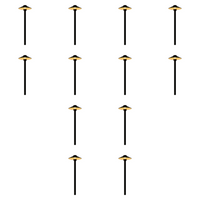 PLB26 4x/8x/12x Package Outdoor Garden Pathway Light | 12V Low Voltage Brass Path Light 3W 2700K Bulb