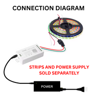 Tira de luces LED Miboxer WL5, controlador 5 en 1 para 5050 3528 2835, Control de aplicaciones para teléfonos inteligentes