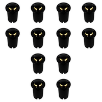 UNS05 4x/8x/12x Package Stainless Steel Tri Directional Three Slit In-Ground 12V Low Voltage LED In Ground Landscape Lighting with 5W 3000K Bulb