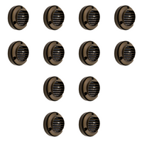 DL02B with G4 3W 2700K 4x/8x/12x Package Solid Brass Round Surface Mount Grilled Deck Light Low Voltage Landscape Lighting