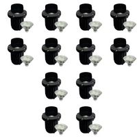 UNB03 4x/8x/12x Package Cast Brass 12V Low Voltage Shielded LED In-ground Well Light IP65 Waterproof with 5W 3000K Bulb