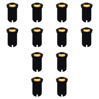 UNS03 4x/8x/12x Package Stainless Steel Mono Directional One Slit In-Ground 12V Low Voltage LED In Ground Landscape Lighting with 5W 3000K Bulb