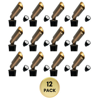 SPBA11 MR8 Mini Brass Spotlight with Fixed Shroud Low Voltage Outdoor Lighting