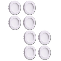CB07 4x/8x/12x Package Round 1.8W DC12V Low Voltage LED Dimmable Cast Aluminum Recessed Cabinet Light Down Lighting Fixture