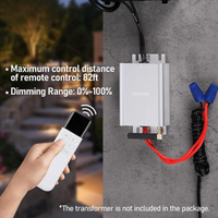 Low Voltage Dimmer for 12V-15V AC Landscape Lighting for Dimmable LED, Halogen and Incandescent Bulbs with Remote Control 120W Max