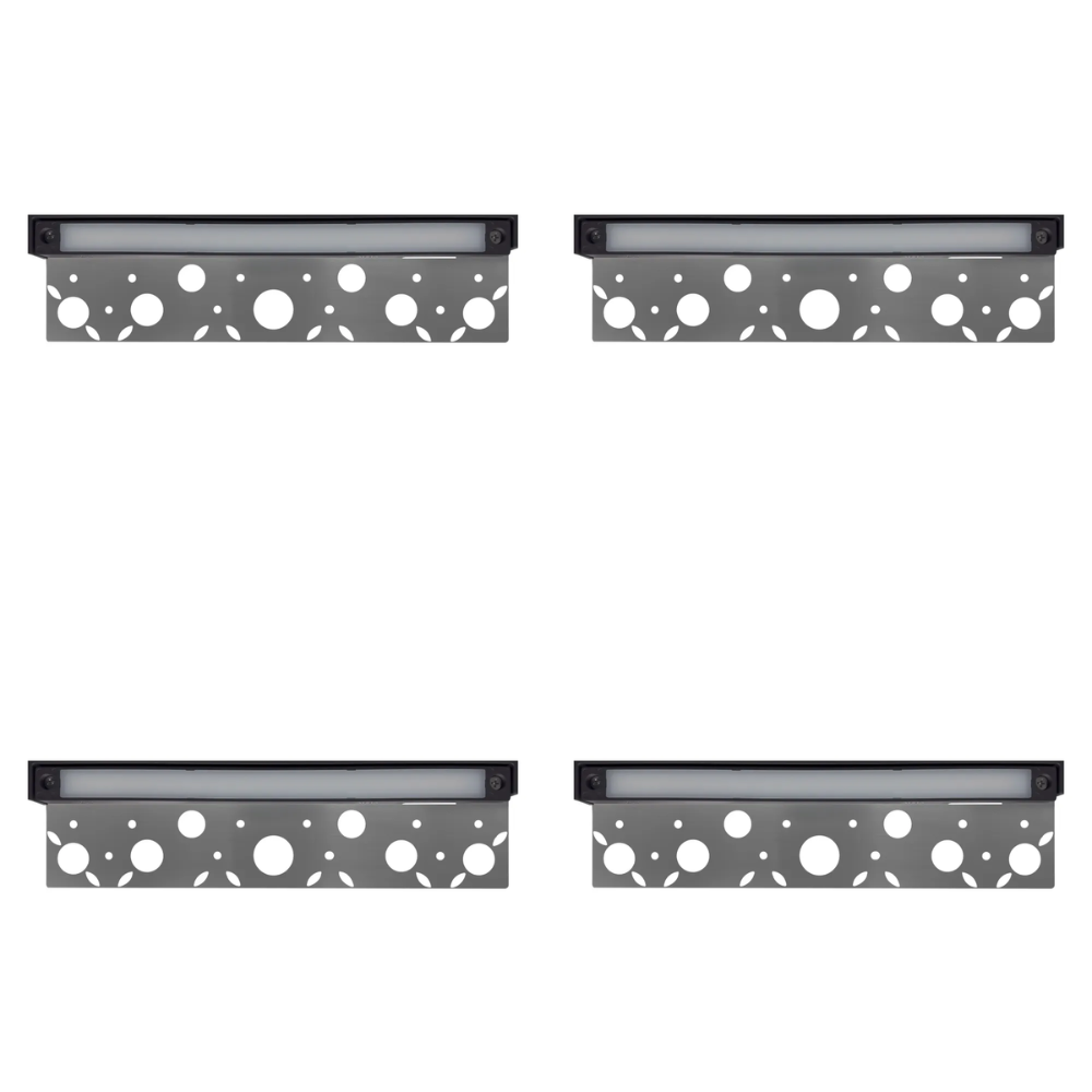 STB21 4x/8x/12x Package 4W 3000K 12" Cast Aluminum LED Retaining Wall Light 12V Low Voltage Hardscape Paver Lighting