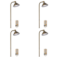 BPLP07 Tulay Bell Brass Path Light 4x/8x/12x G4 2W Dimmable 2700K Package Low Voltage Landscape Lighting