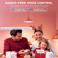 RGBCW G9 3W Smart WI-FI and Voice Control 120V Line Voltage LED Light Bulb 2 and 4 Pack, Energy Saving RGBCW Color Changing 2700K-6500K 120V Outdoor LED Bulb Compatible with Alexa and Google Assistant