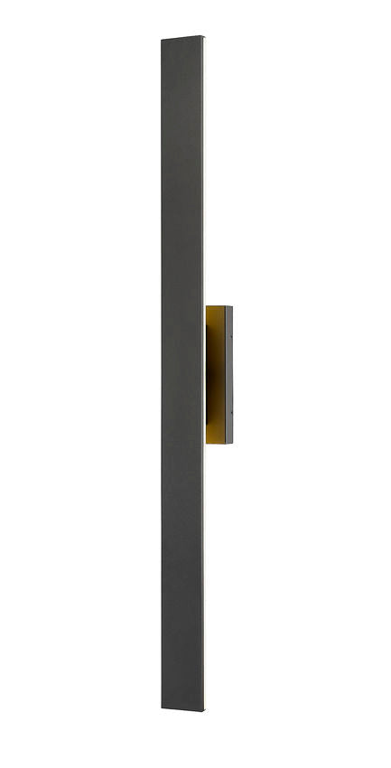 Stylet 5006-48 Outdoor Wall Sconce 3.75 x" x 4.75" x 48" Sand Black Aluminum White Acrylic Dimmable 12W 4 LED-Integrated Line Voltage 120V for Porch, Patio, Garage, Garden, Exterior Lighting