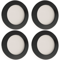 CB07 4x/8x/12x Package Round 1.8W DC12V Low Voltage LED Dimmable Cast Aluminum Recessed Cabinet Light Down Lighting Fixture