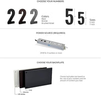 LED Driver Power Supply DC9V 24W Low Voltage Transformer IP67 for LED Address Numbers Supports Up to 5 Lighted House Numbers