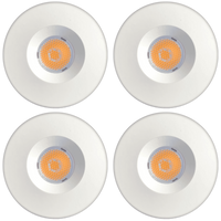 CB15 4x/8x/12x Package 1.5W DC12V Low Voltage Round Recessed Cast Aluminum Cabinet Light Energy Saving Dimmable LED Downlighting 3000K or 5000K