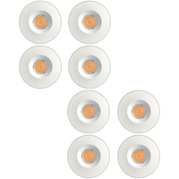 CB15 4x/8x/12x Package 1.5W DC12V Low Voltage Round Recessed Cast Aluminum Cabinet Light Energy Saving Dimmable LED Downlighting 3000K or 5000K