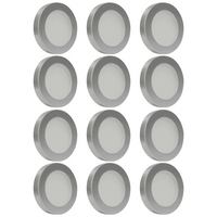 CB07 4x/8x/12x Package Round 1.8W DC12V Low Voltage LED Dimmable Cast Aluminum Recessed Cabinet Light Down Lighting Fixture