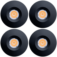 CB15 4x/8x/12x Package 1.5W DC12V Low Voltage Round Recessed Cast Aluminum Cabinet Light Energy Saving Dimmable LED Downlighting 3000K or 5000K