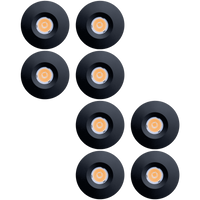 CB15 4x/8x/12x Package 1.5W DC12V Low Voltage Round Recessed Cast Aluminum Cabinet Light Energy Saving Dimmable LED Downlighting 3000K or 5000K