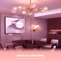 RGBCW G9 3W Smart WI-FI and Voice Control 120V Line Voltage LED Light Bulb 2 and 4 Pack, Energy Saving RGBCW Color Changing 2700K-6500K 120V Outdoor LED Bulb Compatible with Alexa and Google Assistant