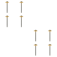 PLB26 4x/8x/12x Package Outdoor Garden Pathway Light | 12V Low Voltage Brass Path Light 3W 2700K Bulb