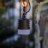 HLSL02 Calvo Low Voltage Oil-Rubbed Bronze Cylinder Pendant 4.5W 2700K Integrated LED Aluminum Light Hanging Patio Light