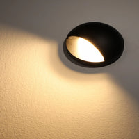 UNAL01 Crescente Aluminum Round Surface Mount Mono-Directional Integrated 6W 3000K LED In-Ground Well Light Low Voltage Landscape Lighting