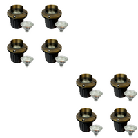 UNB03 4x/8x/12x Package Cast Brass 12V Low Voltage Shielded LED In-ground Well Light IP65 Waterproof with 5W 3000K Bulb