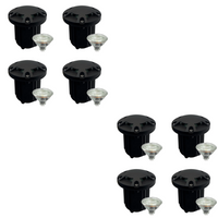 UNB07 4x/8x/12x Package Cast Brass 12V Low Voltage Round Multi-Directional LED In-ground Well Light IP65 Waterproof with 5W 3000K Bulb
