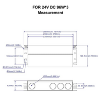 TSDC02 12V/24V DC Low Voltage Dimmable Junction Box Transformers UL Listed LED Driver Outdoor Rated
