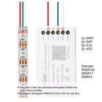 Tira de luces LED Miboxer WL5, controlador 5 en 1 para 5050 3528 2835, Control de aplicaciones para teléfonos inteligentes