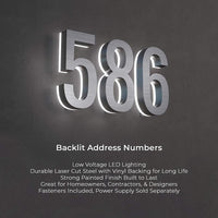 LED Driver Power Supply DC9V 24W Low Voltage Transformer IP67 for LED Address Numbers Supports Up to 5 Lighted House Numbers