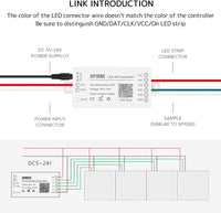 Tira de luces LED Miboxer WL5, controlador 5 en 1 para 5050 3528 2835, Control de aplicaciones para teléfonos inteligentes
