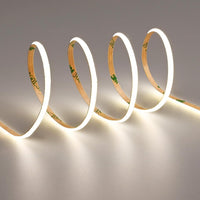 SLD23 Dotless Linear LED Dimmable, 2.13W/ft 16.4ft COB Strip Lights IP20 Low Voltage 4mm DC12V Diffused Tape Light