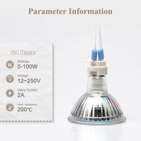 Ceramic Socket Adapter for G4, G6.35, MR11, MR16 Bulbs Package – 12V-250V Heat-Resistant Light Bulb Holder for Halogen and LED – Replacement Connector