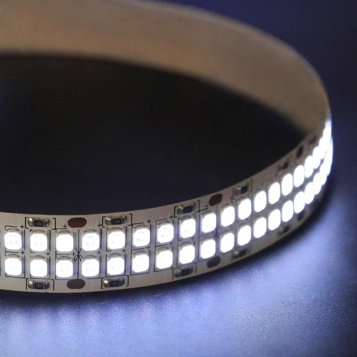 Outdoor Landscape Lighting LED 12V Low Voltage SL14 Dotted DC24V 365 nm High-Intensity UV 1M Double-Row 480 LED 22W Strip Light for Resin Curing, Fluorescence, Inspection LED Strip Lights Low Voltage Tape Light