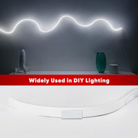AC01 Aluminum Channel 3.3FT/1M For 6x12mm LED Silicon Neon Strip Lights Package