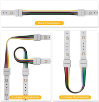 5-Pack SL 6-Pin Low-Voltage for RGBCCT SMD Dotless Strip Light Connectors 12mm