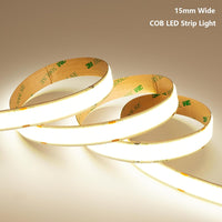 SLD16 Strip Light Single Color 2835 7.62W/ft 32.8ft (2 Rolls of 16.4ft) 15mm DC24V Low Voltage LED Indoor IP20 UL SMD Strip Light with Power Supply