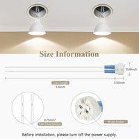Ceramic Socket Adapter for G4, G6.35, MR11, MR16 Bulbs Package – 12V-250V Heat-Resistant Light Bulb Holder for Halogen and LED – Replacement Connector