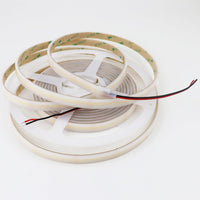 SLD25 Dotless Linear LED Dimmable, 6000K Cool White 4.27W/ft 16.4ft COB Strip Lights IP67 Waterproof Low Voltage 12mm DC12V/24V Diffused Tape Light