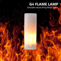 G4 2.5W JC Bi Pin DC12V Tiki Torch Flame Fire Effect 1300K LED Capsule Bulb Energy Efficient